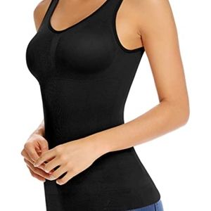 Shapewear tank top with built in bra